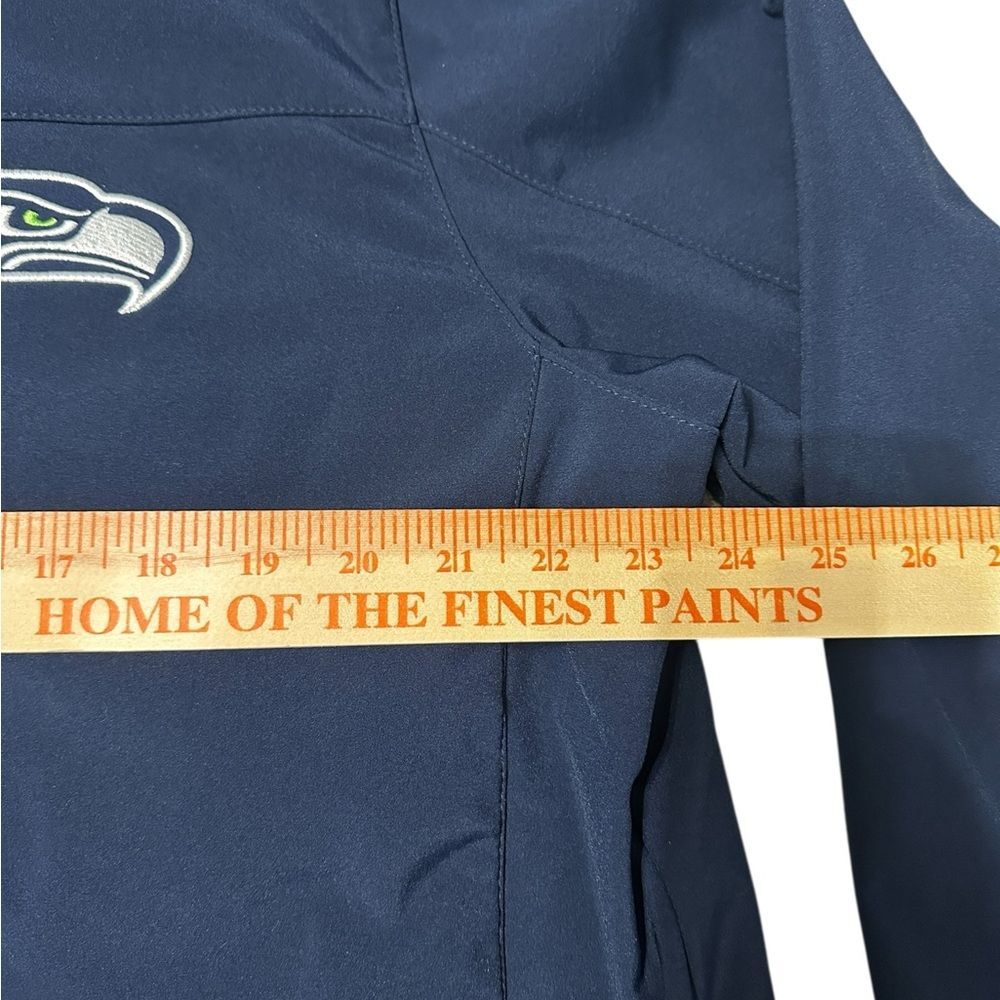 Seattle Seahawks Blue Jacket Men’s Large NFL Full Zip Soft Shell Super Bowl - Picture 7 of 10
